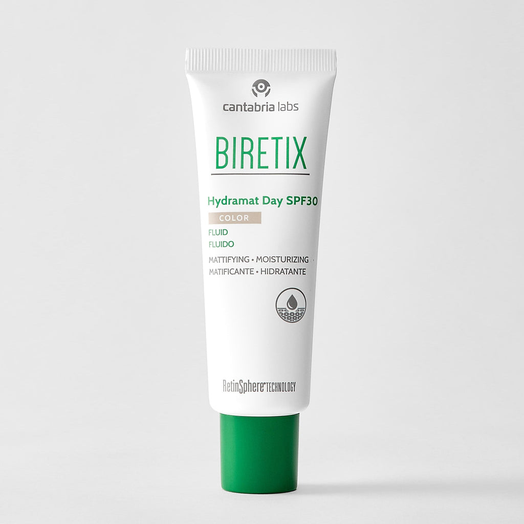 Biretix - Hydramat Day SPF30 Color Atspalvį Suteikiantis Fluidas, 50 ml