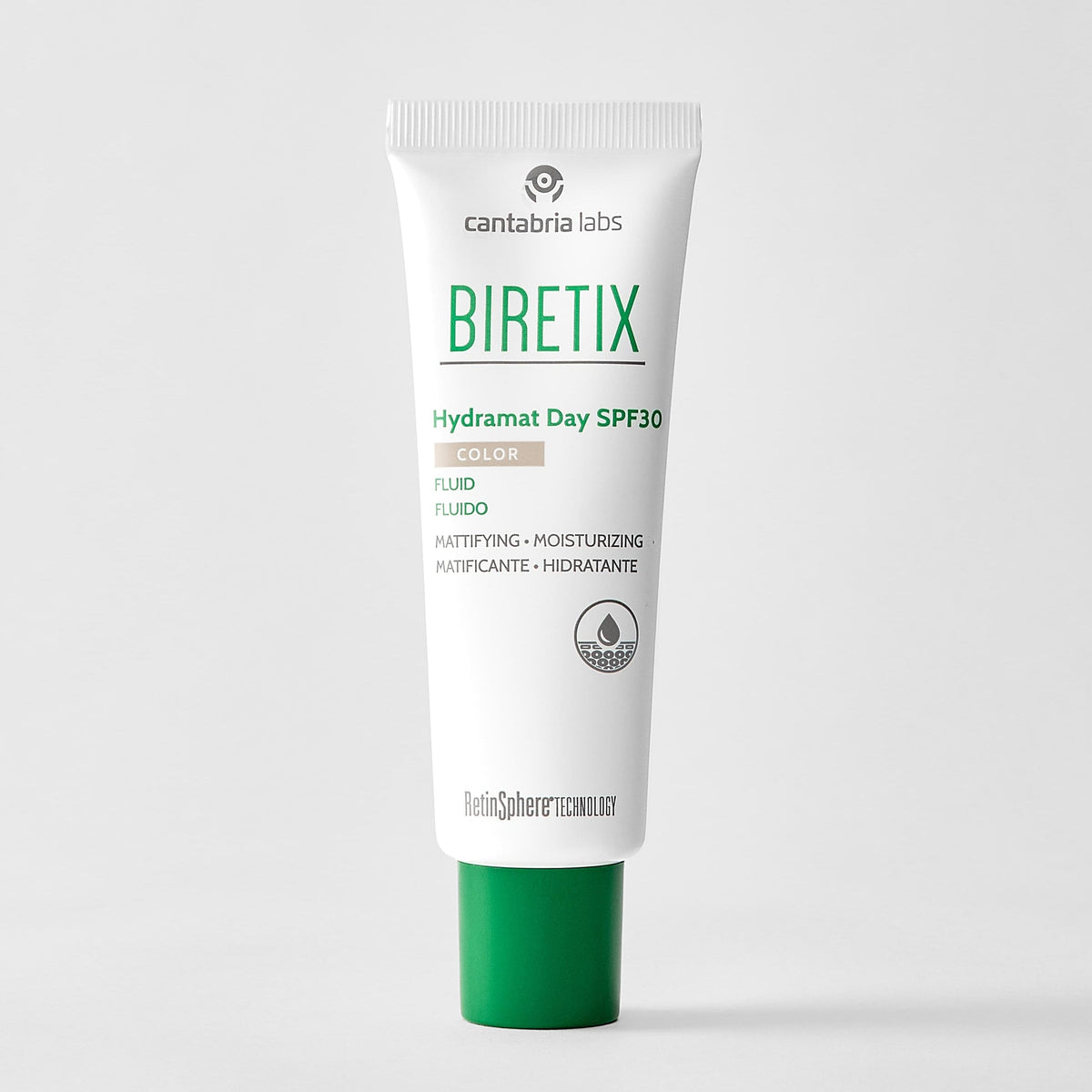 Biretix - Hydramat Day SPF30 Color Atspalvį Suteikiantis Fluidas, 50 ml