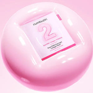 Numbuzin - No.2 Rose PDRN Overnight Collagen Veido Kaukė, 1 vnt.