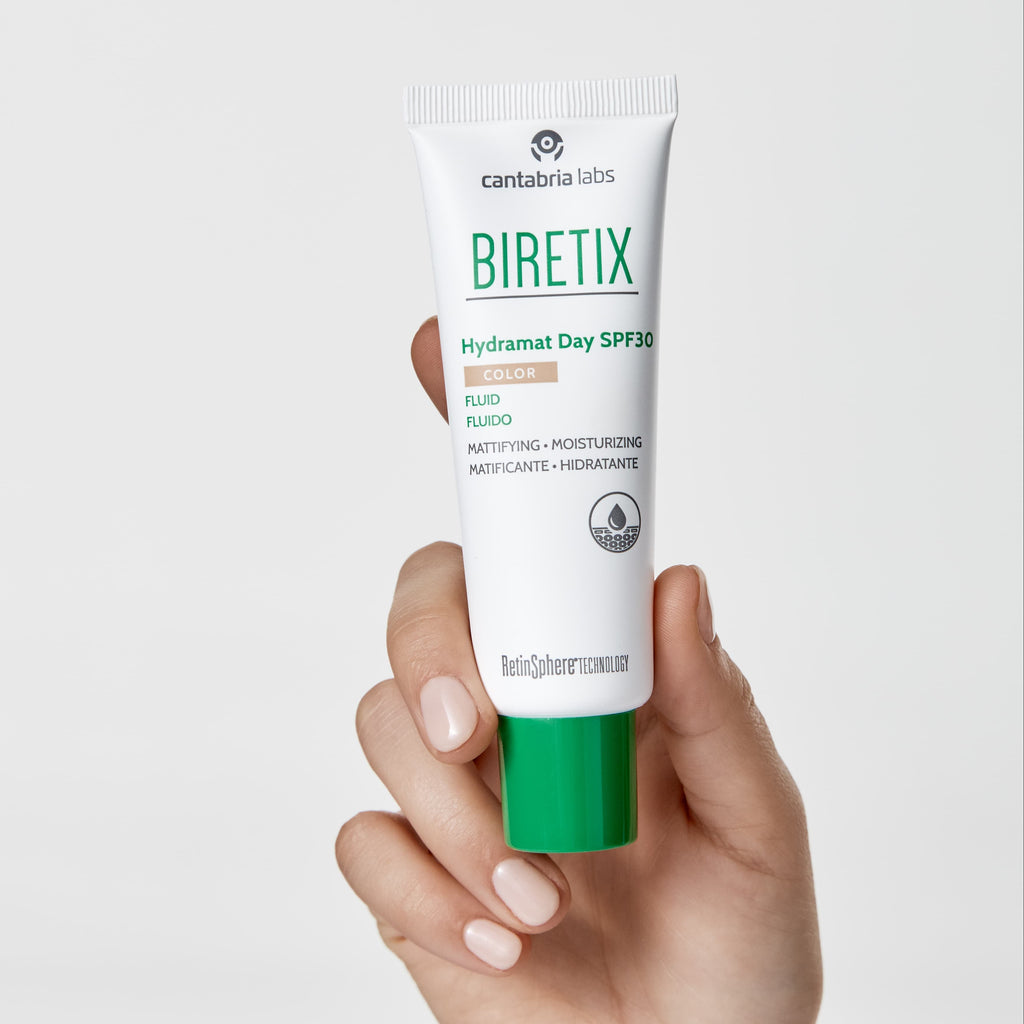 Biretix - Hydramat Day SPF30 Color Atspalvį Suteikiantis Fluidas, 50 ml
