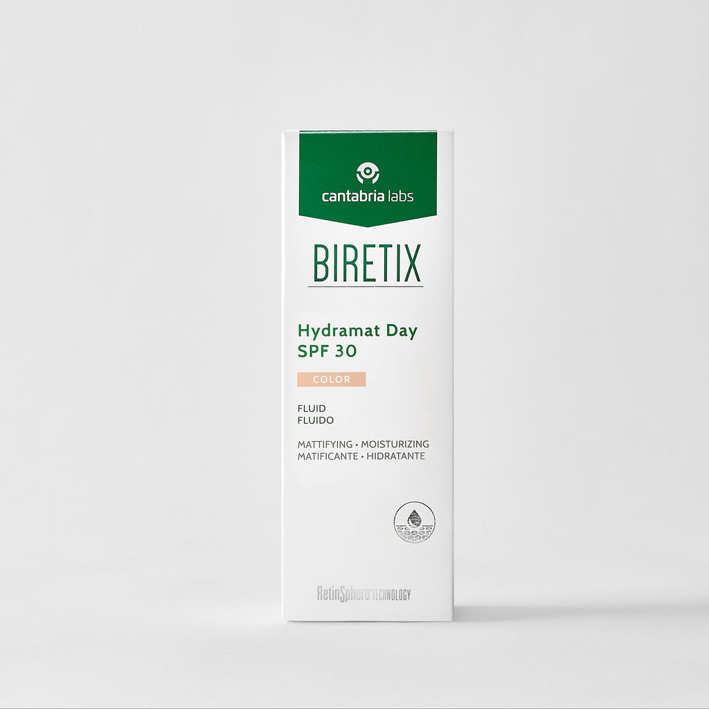 Biretix - Hydramat Day SPF30 Color Atspalvį Suteikiantis Fluidas, 50 ml