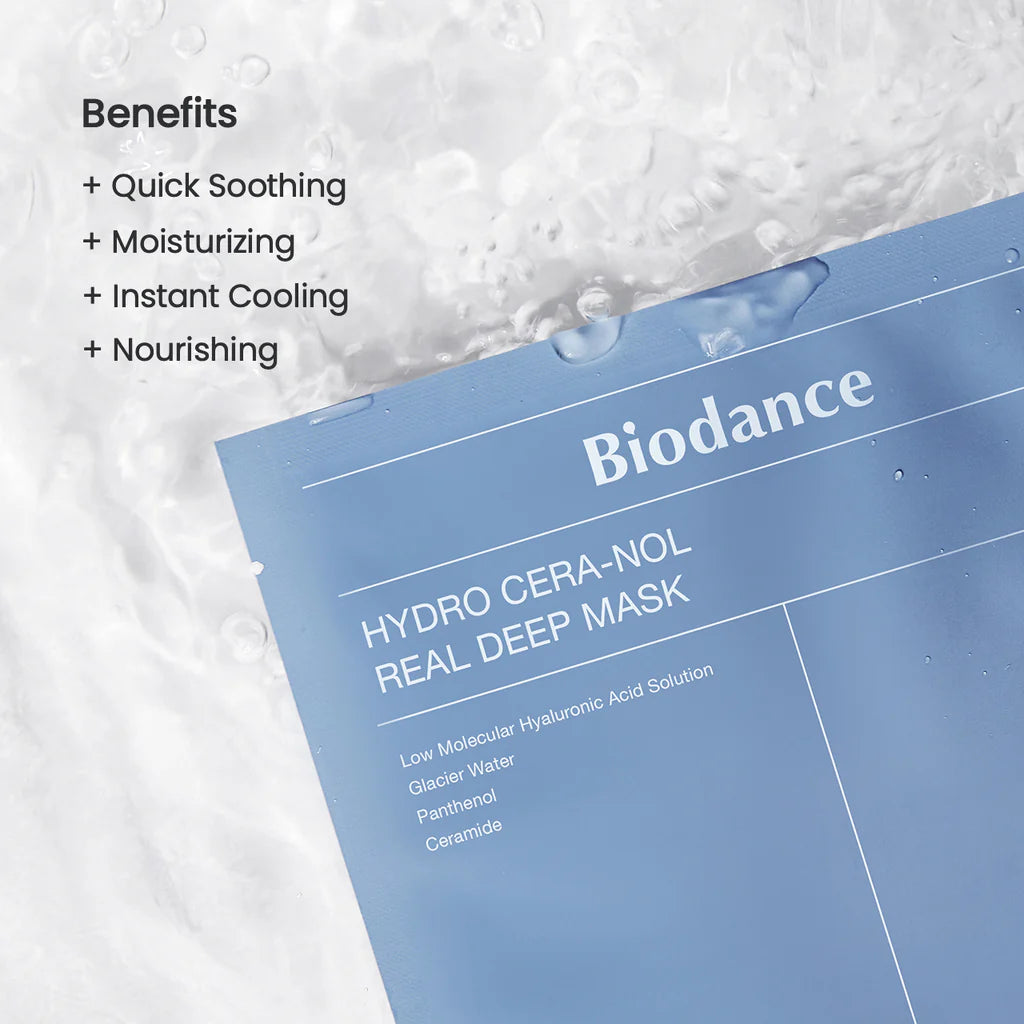 Biodance - Hydro Cera-nol Real Deep Veido Kaukė, 34 g.