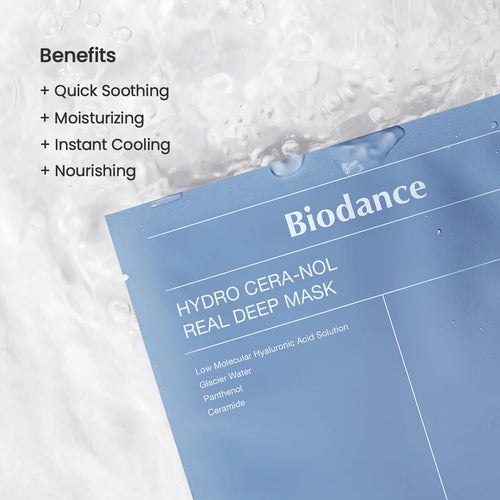 Biodance - Hydro Cera-nol Real Deep Veido Kaukė, 34 g.